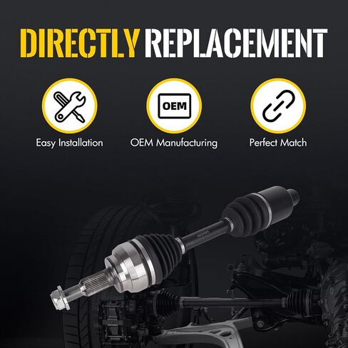 KUSATEC CV Axle Shaft Assembly Compatible with Dodge RAM 1500 2002-2010/ Ram 1500 2011, Front side, Replace# 66-3404 in Saudi Arabia