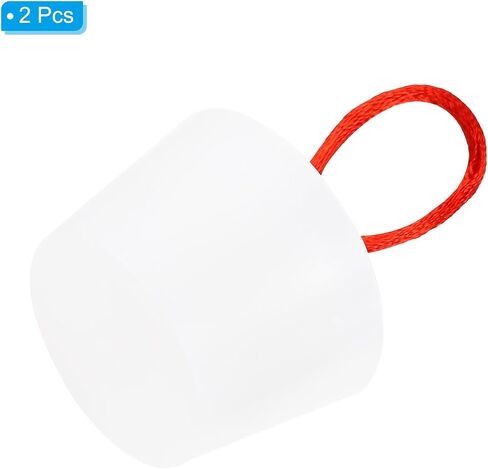 MECCANIXITY Silicone Rubber Tapered Plug 35 to 45mm Solid Bathtub Bungs Stopper with Handle for Test Tubes, Water Pipe, Drainage Hole, White 2 Pieces in Saudi Arabia