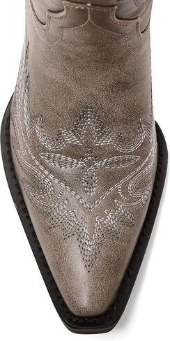 أحذية Usimad Cowboy للنساء Cowgirl سحب على ركبة أحذية عالية التطريز مدبب أخمص القدم in Kuwait