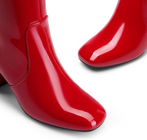 حلم أزواج المرأة Gogo Boots Square Square Side Side Zipper chunky knee knee boots for women in Saudi Arabia