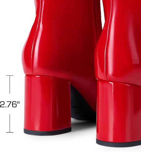 حلم أزواج المرأة Gogo Boots Square Square Side Side Zipper chunky knee knee boots for women in Saudi Arabia