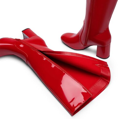 حلم أزواج المرأة Gogo Boots Square Square Side Side Zipper chunky knee knee boots for women in Saudi Arabia