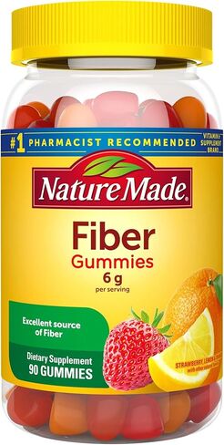 Nature Made Fiber 6 g, Dietary Supplement for Digestive Health Support, 90 Fiber Gummies, 30 Day Supply in Saudi Arabia