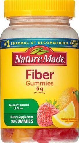 Nature Made Fiber 6 g, Dietary Supplement for Digestive Health Support, 90 Fiber Gummies, 30 Day Supply in Saudi Arabia