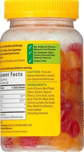 Nature Made Fiber 6 g, Dietary Supplement for Digestive Health Support, 90 Fiber Gummies, 30 Day Supply in Saudi Arabia