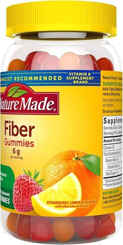 Nature Made Fiber 6 g, Dietary Supplement for Digestive Health Support, 90 Fiber Gummies, 30 Day Supply in Saudi Arabia