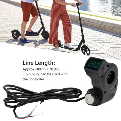 قفل التحكم في مقابض ABS البلاستيك ، 3pin plug button start lectral scooter switch lock ، start start lock مع مفتاحين لـ kugoo m4 10inch electric scooters in Saudi Arabia