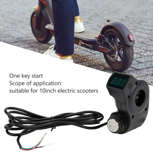 قفل التحكم في مقابض ABS البلاستيك ، 3pin plug button start lectral scooter switch lock ، start start lock مع مفتاحين لـ kugoo m4 10inch electric scooters in Saudi Arabia