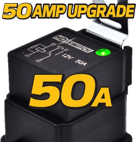 HD Switch 12V 50 AMP UPGRARETE ، RELAY مقاوم للماء يحل محل HELLA JOHN DEERE 110 1420 1435 1445 1504 1505 1512 1515 1545 1550 1565 1570 1575 1580 1585 1600 1903 1905 جرار ث/مؤشر ضوء LED in Kuwait