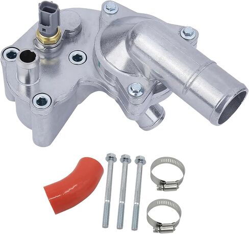 Thermostat With Aluminum Housing & Installation Kit For 2005 2006 2007 2008 2009 2010 Ford Mustang 5R3Z-8592-BA 2L2Z-8592-BA 4.0L V6 GAS SOHC in Saudi Arabia