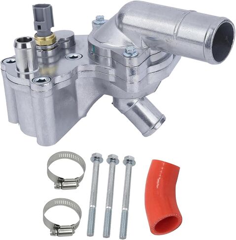 Thermostat With Aluminum Housing & Installation Kit For 2005 2006 2007 2008 2009 2010 Ford Mustang 5R3Z-8592-BA 2L2Z-8592-BA 4.0L V6 GAS SOHC in Saudi Arabia