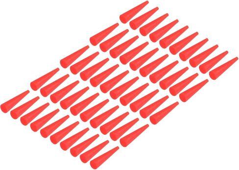 YOKIVE 50Pcs Silicone Rubber Stoppers, Tapered Plugs with High-Temperature Resistance | Protect Hole, Great for Lab Industry (Red, 3mm to 8mm) in Saudi Arabia