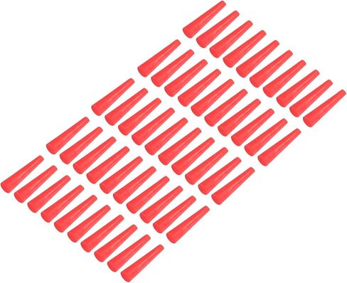 YOKIVE 50Pcs Silicone Rubber Stoppers, Tapered Plugs with High-Temperature Resistance | Protect Hole, Great for Lab Industry (Red, 3mm to 8mm) in Saudi Arabia