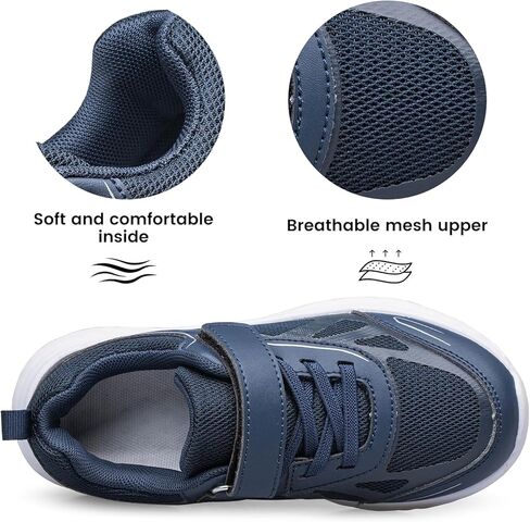 Raoendis Girls Boys Breathable Running Shoes Lightweight Kids Tennis Athletic Sport Sneakers for Toddler/Little/Big Kid in Kuwait