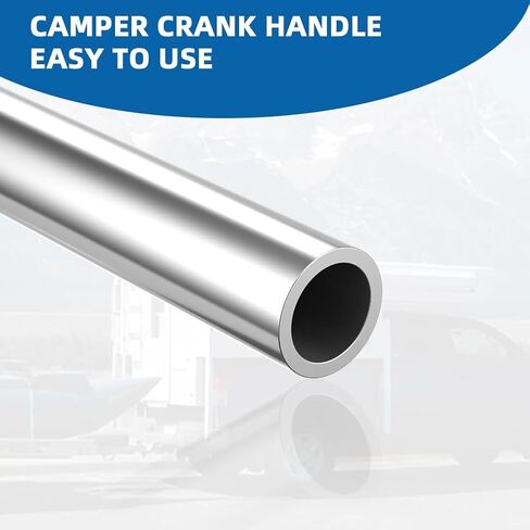 مقبض كرنك Camper Autovic للانزلاق في معسكر الشاحنات مع معدات الأسنان W/10 على مقبض Camper Camper من الحديد النهائي in Kuwait