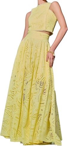 Women's 2 PCS Lace Holes Tank Tops Bodycon Skirts Sexy Nightclub Party Dress Outfits Set in Kuwait