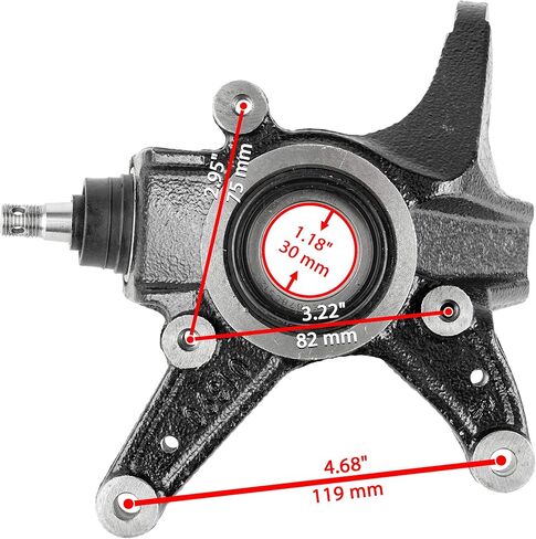 Caltric Front Right Steering Wheel Knuckle compatible with Honda TRX420FM Rancher 420 4x4 2007 2008 2009 2010-2013 in Saudi Arabia