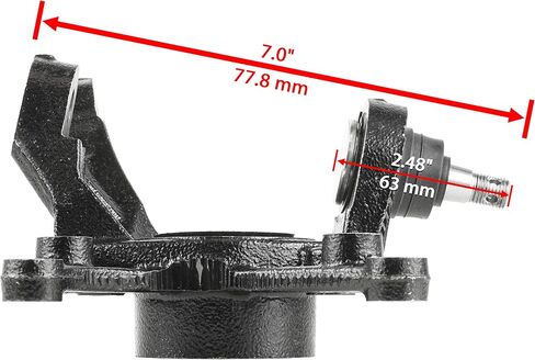 Caltric Front Right Steering Wheel Knuckle compatible with Honda TRX420FM Rancher 420 4x4 2007 2008 2009 2010-2013 in Saudi Arabia