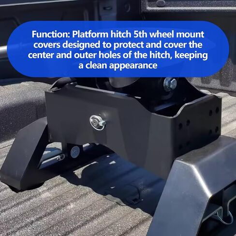 Platform Hitch 5th Wheel Mount Covers Compatible with 2020-2024 GMC Sierra 3500HD Chevy Silverado 3500HD Part Numbers MTG84756187 MTG84756188 Black in Saudi Arabia