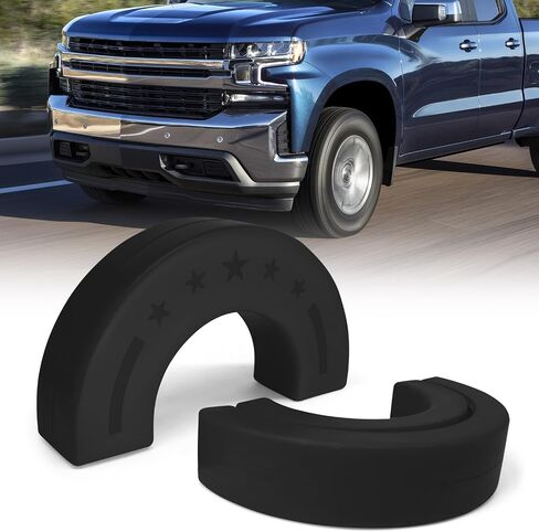 2pcs أغطية خطاف السحب لـ Chevy Silverado 1500 2007-2025 لـ GMC Sierra 1500 2007-2018 ، Caps Tow Hook for Chevrolet Silverado Accessories 07-25 (Black) in Saudi Arabia