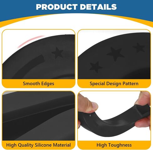 2pcs أغطية خطاف السحب لـ Chevy Silverado 1500 2007-2025 لـ GMC Sierra 1500 2007-2018 ، Caps Tow Hook for Chevrolet Silverado Accessories 07-25 (Black) in Saudi Arabia