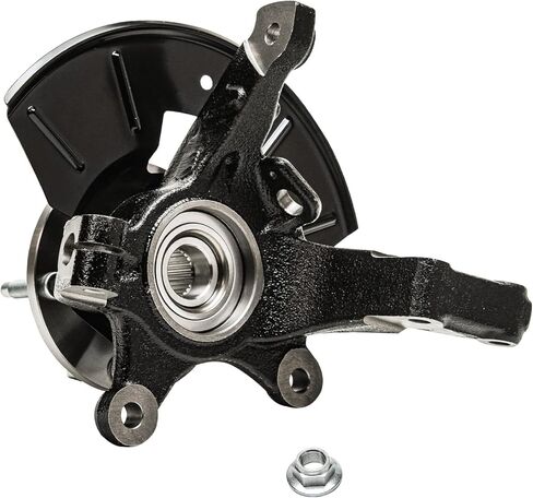 Detroit Axle - 2 مفاصل التوجيه الأمامية وحمل العجلات لعام 2005-2011 Ford Escape Mazda Tribute Mercury Mariner 2006 2007 2008 2008 2010 Detering Knuckles & Wheel Bearing Hubs Present in Saudi Arabia