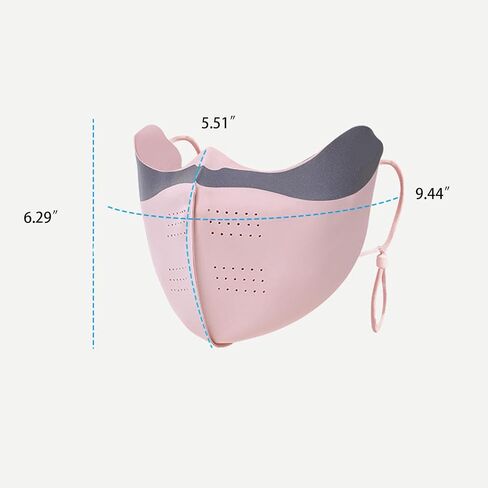 UV Protection Face Cover Beauty Mask UPF 50+ for Women, Comfortable Outdoor Daily Use, Adjustable Strap, Reflector in Kuwait