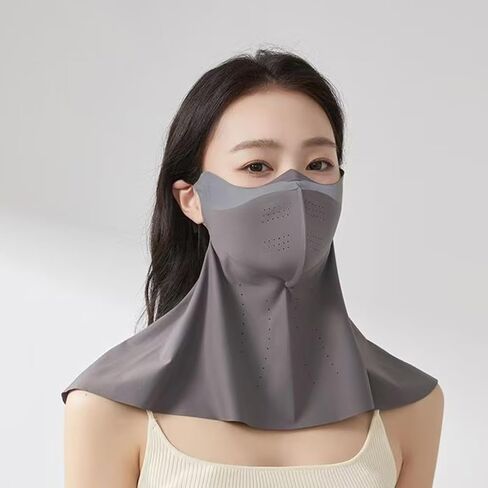 UV Protection Face Cover Beauty Mask UPF 50+ for Women, Comfortable Outdoor Daily Use, Adjustable Strap, Reflector in Kuwait