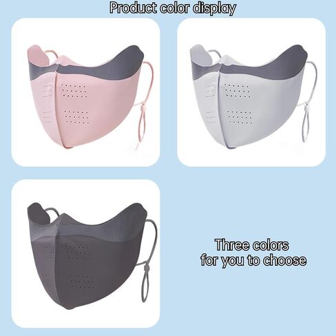 UV Protection Face Cover Beauty Mask UPF 50+ for Women, Comfortable Outdoor Daily Use, Adjustable Strap, Reflector in Kuwait