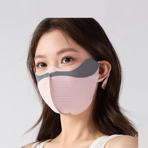 UV Protection Face Cover Beauty Mask UPF 50+ for Women, Comfortable Outdoor Daily Use, Adjustable Strap, Reflector in Kuwait