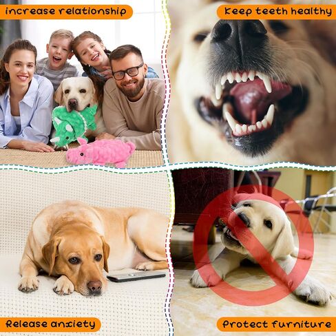 20 Pcs Dog Squeaky Toys No Stuffing Dog Toys for Aggressive Chewers, Crinkle Dog Toys Animals Puppy Toys Dog Squeak Toys Teething Plush Dogs Chew Toy for Small Medium Large Pet Gift, 20 Styles in Saudi Arabia