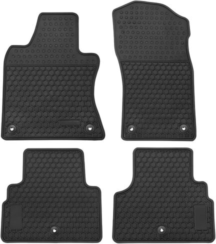 Car Floor Mat for Infiniti Q50 2014-2024 Custom Fit Full Black Rubber Auto Liner Mats All Weather Protection Heavy Duty Odorless in Kuwait