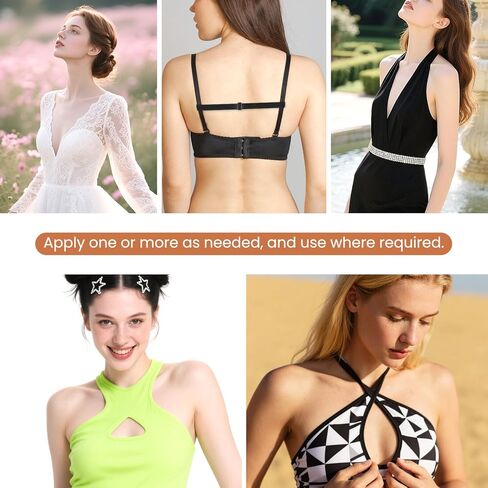حزام حزام Grevosea 3 PCS للانزلاق ، مقاطع حمالة الصدر لجعل مقاطع حزام صدرية مرنة قابلة للتعديل للحفاظ على أحزمة حمالة الصدر في مكانها (أسود ، أبيض ، لون بشرة) in Saudi Arabia