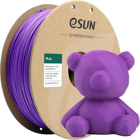 eSUN PLA+ Filament 1.75mm 1KG, 3D Printer Filament Dimensional Accuracy +/- 0.03mm, 1kg Cardboard Spool(2.2lbs) 3D Printing Filament, Fits for Most FDM 3D Printers(Peak Green) in Kuwait