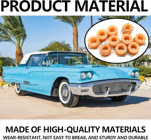10PCS Window Regulator Roller, Compatible with Ford Edsel Galaxie Falcon Fairlane Ranchero Mustang Bronco Thunderbird Econoline Mercury comet, Replaces# C0AB-6423240-B in Saudi Arabia