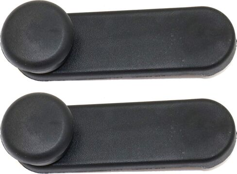 Garage-Pro Window Crank متوافق مع شيفروليه أفيو 2004-2011 / سونيك 2012-2018 مقبض النافذة الأمامية الجانب الأيمن والجانب الأيسر الأسود (= الخلفي) in Kuwait