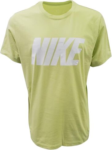 Nike Men's Swoosh Air Metallic Graphic Tee, Grey/Silver, Small in Saudi Arabia