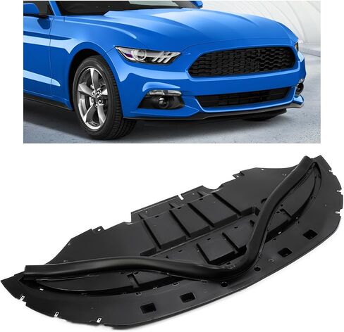 KUAFU Engine Splash Shield Compatible with 2015-2017 Ford Mustang EcoBoost Premium GT V6 Engine/Radiator Cover Replacement for FR3Z17626B FO1228144 PP Black in Saudi Arabia