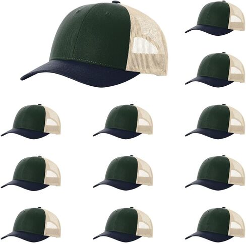 Richardson 115 Classic Low-Profile Design Adjustable Snapback Trucker Cap | Bulk Packs Available in Saudi Arabia