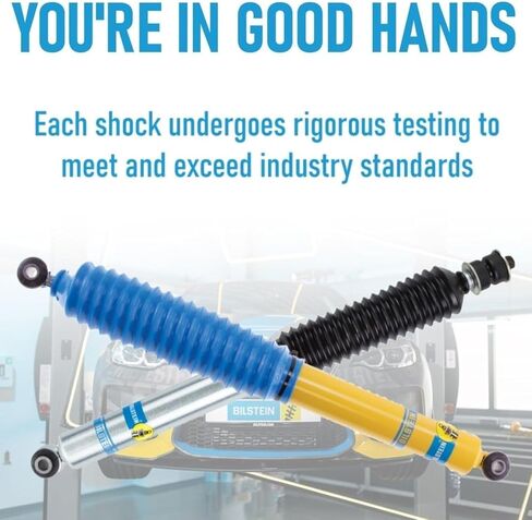 Pair of 5100 Front Monotube Shocks fits 2017 2024 F250 F350 Super Duty 4WD with 2-2.5" Front Lift | Improves Ride Quality, Handling & Comfort | Includes TrendsAuto Decal in Saudi Arabia