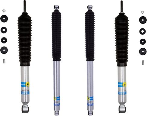 Pair of 5100 Front Monotube Shocks fits 2017 2024 F250 F350 Super Duty 4WD with 2-2.5" Front Lift | Improves Ride Quality, Handling & Comfort | Includes TrendsAuto Decal in Saudi Arabia