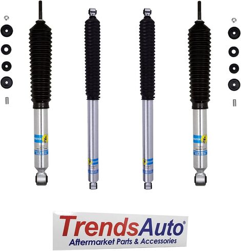 Pair of 5100 Front Monotube Shocks fits 2017 2024 F250 F350 Super Duty 4WD with 2-2.5" Front Lift | Improves Ride Quality, Handling & Comfort | Includes TrendsAuto Decal in Saudi Arabia