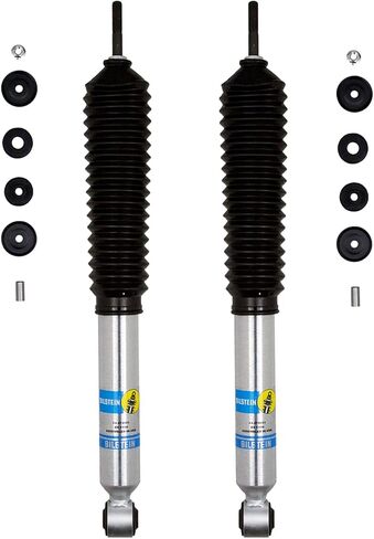 Pair of 5100 Front Monotube Shocks fits 2017 2024 F250 F350 Super Duty 4WD with 2-2.5" Front Lift | Improves Ride Quality, Handling & Comfort | Includes TrendsAuto Decal in Saudi Arabia