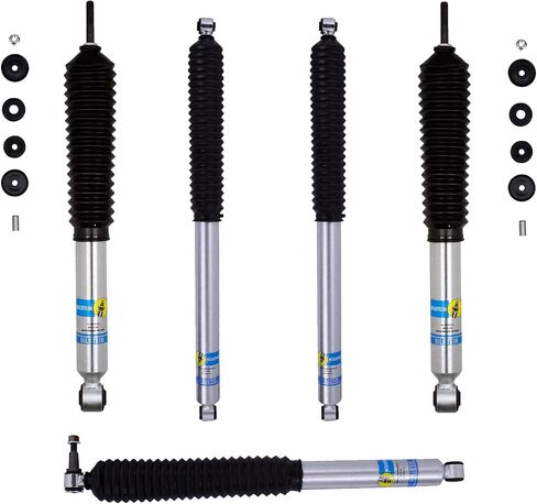 Pair of 5100 Front Monotube Shocks fits 2017 2024 F250 F350 Super Duty 4WD with 2-2.5" Front Lift | Improves Ride Quality, Handling & Comfort | Includes TrendsAuto Decal in Saudi Arabia