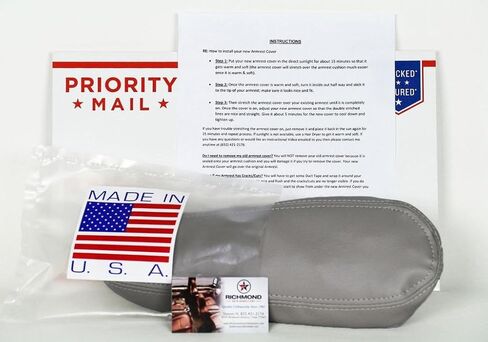 Richmond Auto Upholstery 1999 Chevy Silverado 2500HD 2500 HD LT LS Driver Side Armrest Cover, Gray in Saudi Arabia