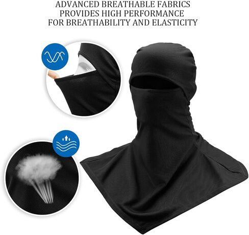 3 قطع غطاء الوجه بالاكلافا غطاء رقبة شمس (أسود ، رمادي ، أزرق) in Kuwait