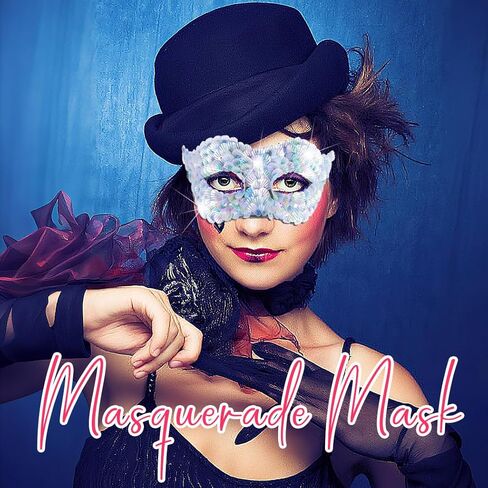 Bounzhi Women Masquerade Mask Glitter Venetian Masks Seashell Costume Mask for Ball Party in Kuwait