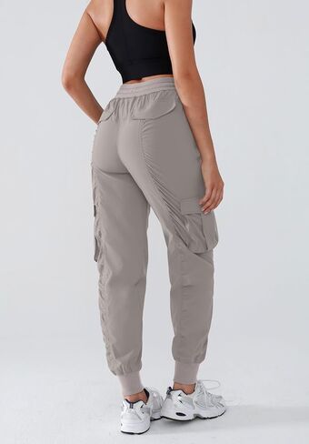 Lightweight Workout Joggers for Women 30" High Waisted Outdoor Running Casual Track Pants with Pockets in Kuwait