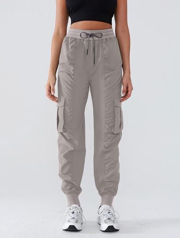 Lightweight Workout Joggers for Women 30" High Waisted Outdoor Running Casual Track Pants with Pockets in Kuwait