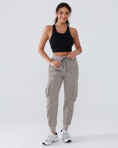 Lightweight Workout Joggers for Women 30" High Waisted Outdoor Running Casual Track Pants with Pockets in Kuwait